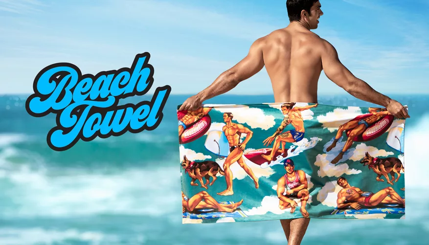 aussieBum Beach TOWEL for Men’s beach and pool essentials