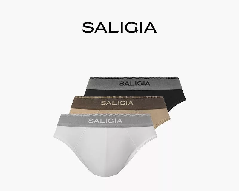 Reinvented Classic Long Staple Cotton Comfortable and Breathable Men’s Briefs by SALIGIA