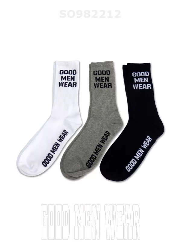 GOOD MEN WEAR original socks LOGO 3pairs